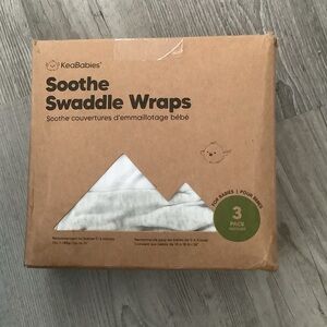 KEABABIES SOOTHE SWADDLE WRAPS 3 PACK